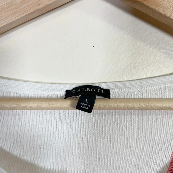 TALBOTS | BEADED WATERMELON SHORT SLEEVE TEE - Picture 7 of 13